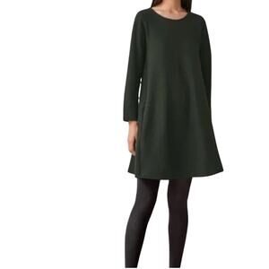 Cos Womens black swing dress wool portion, cotton portion Size US S